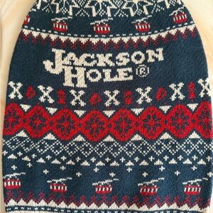 Jackson Hole Red and Blue Dog Sweater